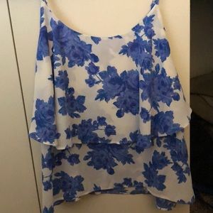 Flowy floral tank